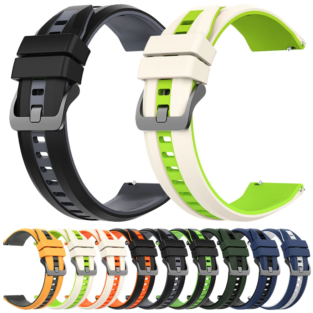 22mm Silicone Band For Samsung Galaxy Watch 3 45mm 46mm Strap Gear S3 Frontier Classic Smartwatch Watchband Replacement Bracelet
