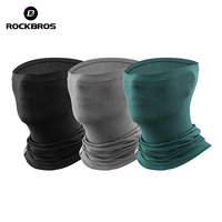 ROCKBROS Winter Cycling Scarf Thermal Warm Woolen Scarf High Elastic Breathable Mask Neck Cover Outdoor Sports Cycling Headgear