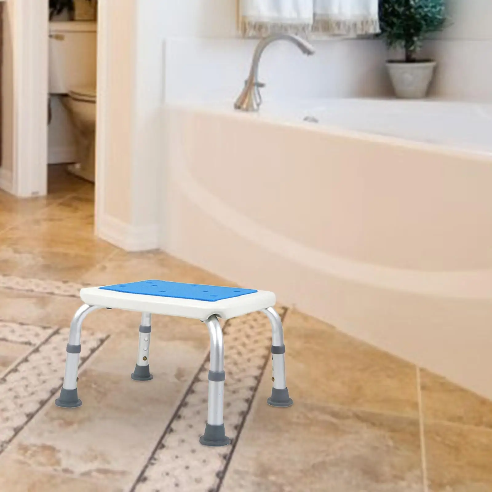 Shower Stool Shoe Stool Toilet Stool Bath Step Stool for Elderly Women Men