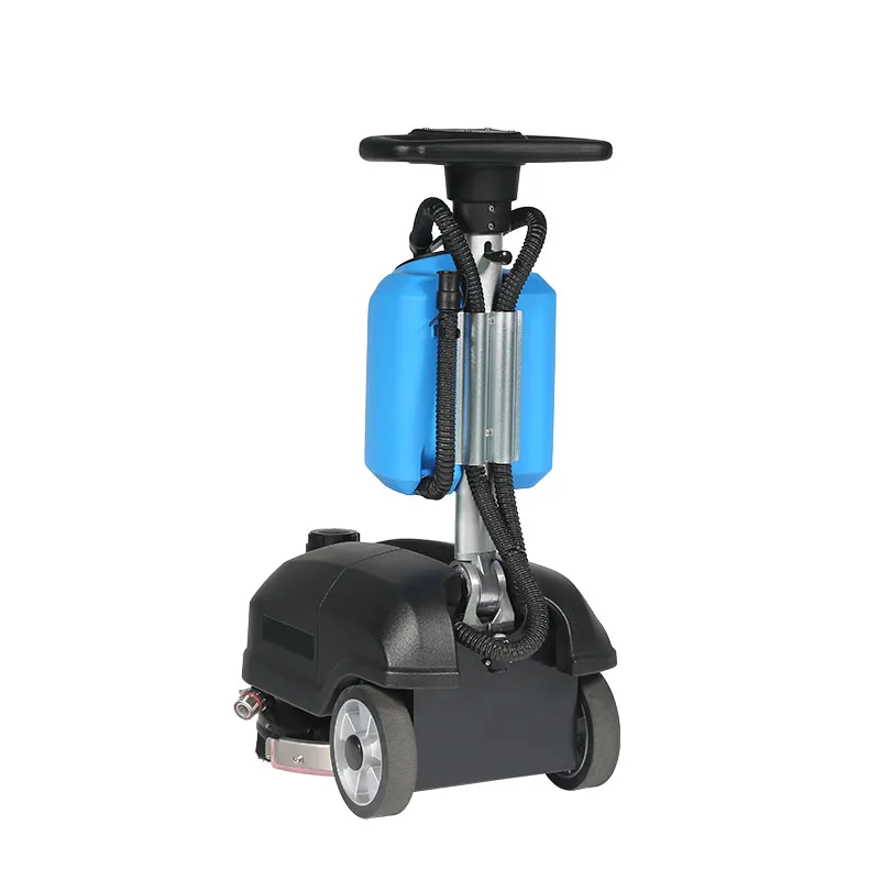 Automatic 15L Floor Scrubber Machine Electric Walk-Behind Cleaning Device 350mm Cleaning Width 1000m/h For Supermarkets Hotels