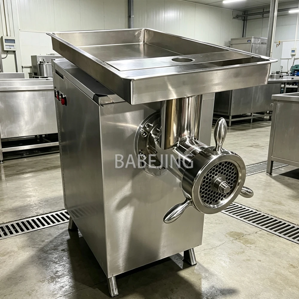 High Capacity Electric Meat Mincer Industrial Desktop Grinder For Meat Retail And Wholesale Market