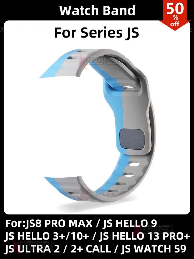 For JS WATCH S9 Strap Smart Watch JS Hello 3 Plus Smartwatch JS Ultra 2 Call Hello 9 10 13 Pro Plus Silicone Sport Band Bracelet