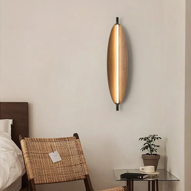

Wabi-Sabi Style Retro Tea Room Wall Lamp Bedroom Bedside TV Background Atmosphere Decorative Lighting Designer Wall Lamp