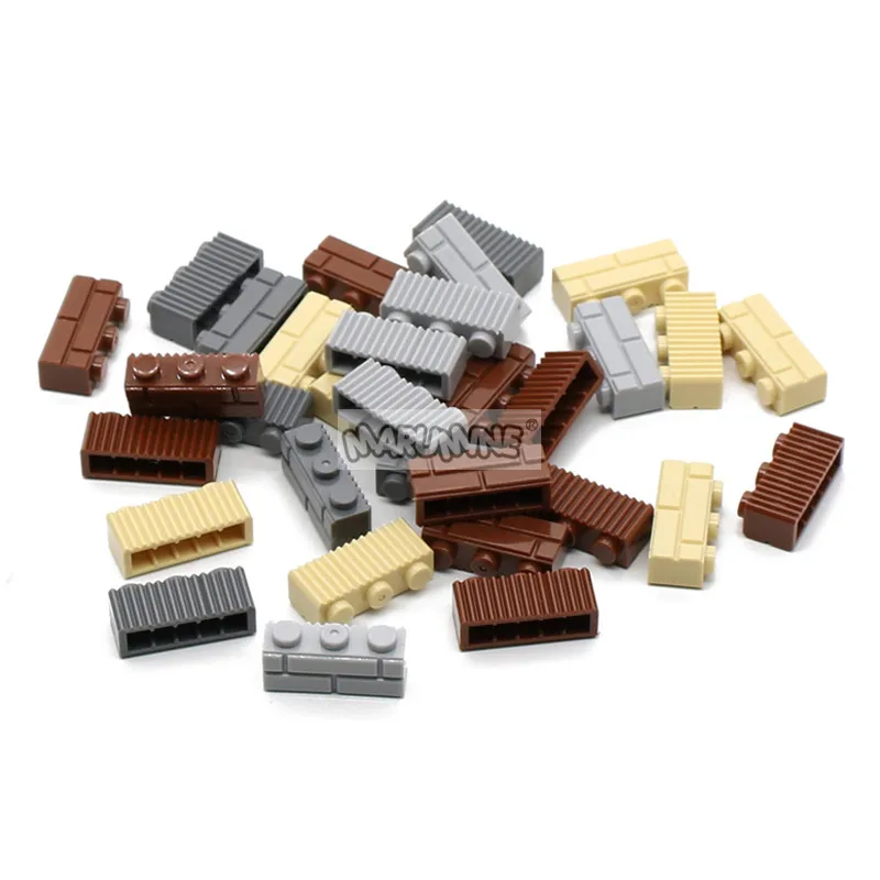 MARUMINE 150PCS 1x3 벽 벽돌 큐브 도시 부품 하우스 빌드 블록 부품 3622 호환 액세서리 DIY 어셈블리 MOC 스트리트 뷰