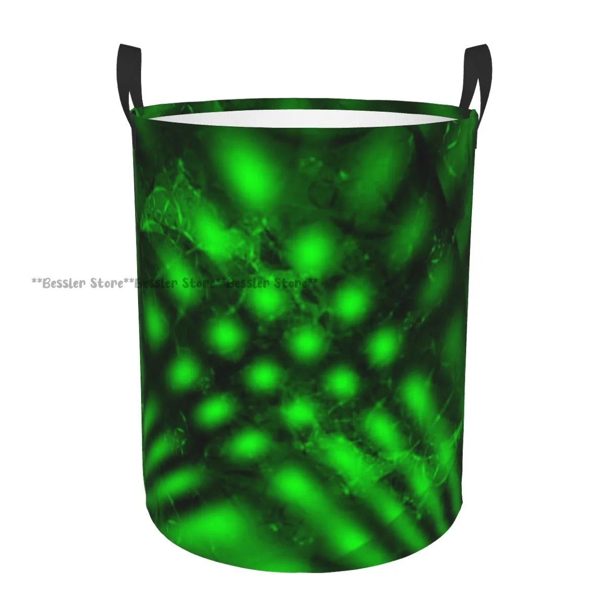 Psychedelic Blurry Shade Formless Effects Waterproof Storage Bag Household Dirty Laundry Basket Folding Bucket Clothes Organizer