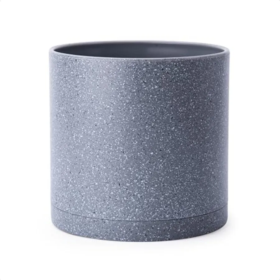 

Пластиковые горшки для растений с дренажным отверстием и бесшовными поддонами, цвет 74-X-G-2