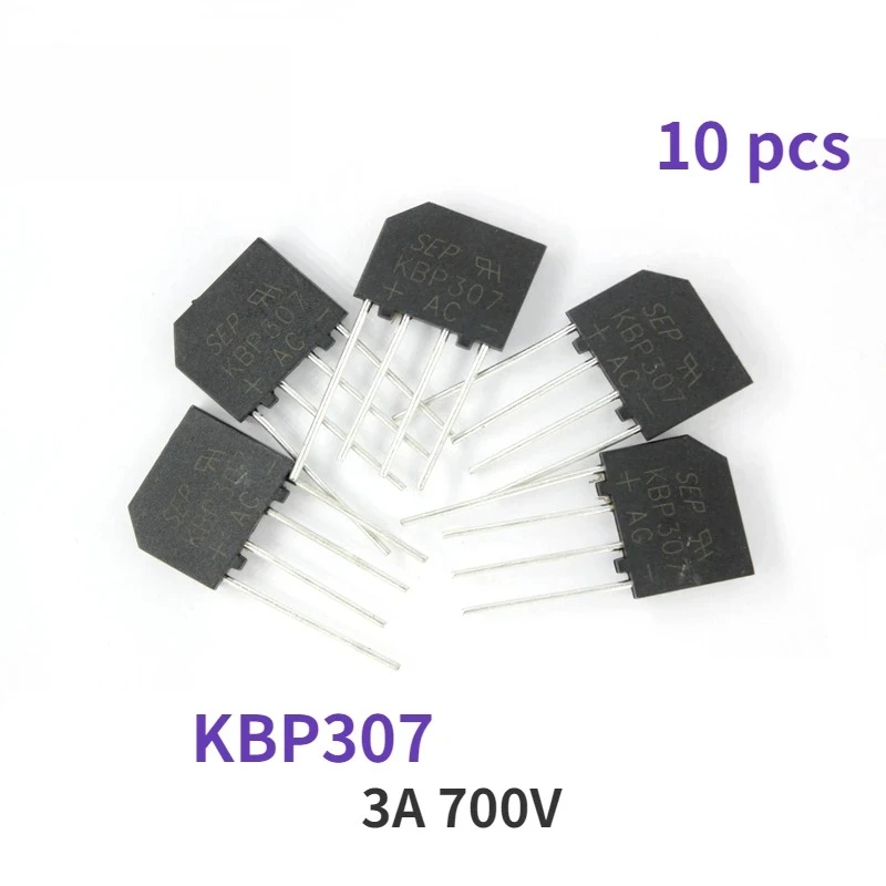 10PCS KBP307 Rectifier Diode Electronica Componentes Diode Bridge Rectifier 3A 700V Set Immersion Diodes Kit