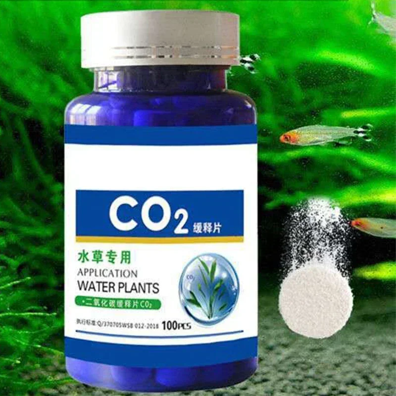 

30Pcs CO2 Tablet Water Grass Aquarium Plants Aquatic Leaf Float Grass CO2 Carbon Dioxide Slice Diffuser Producer for Fish Tank