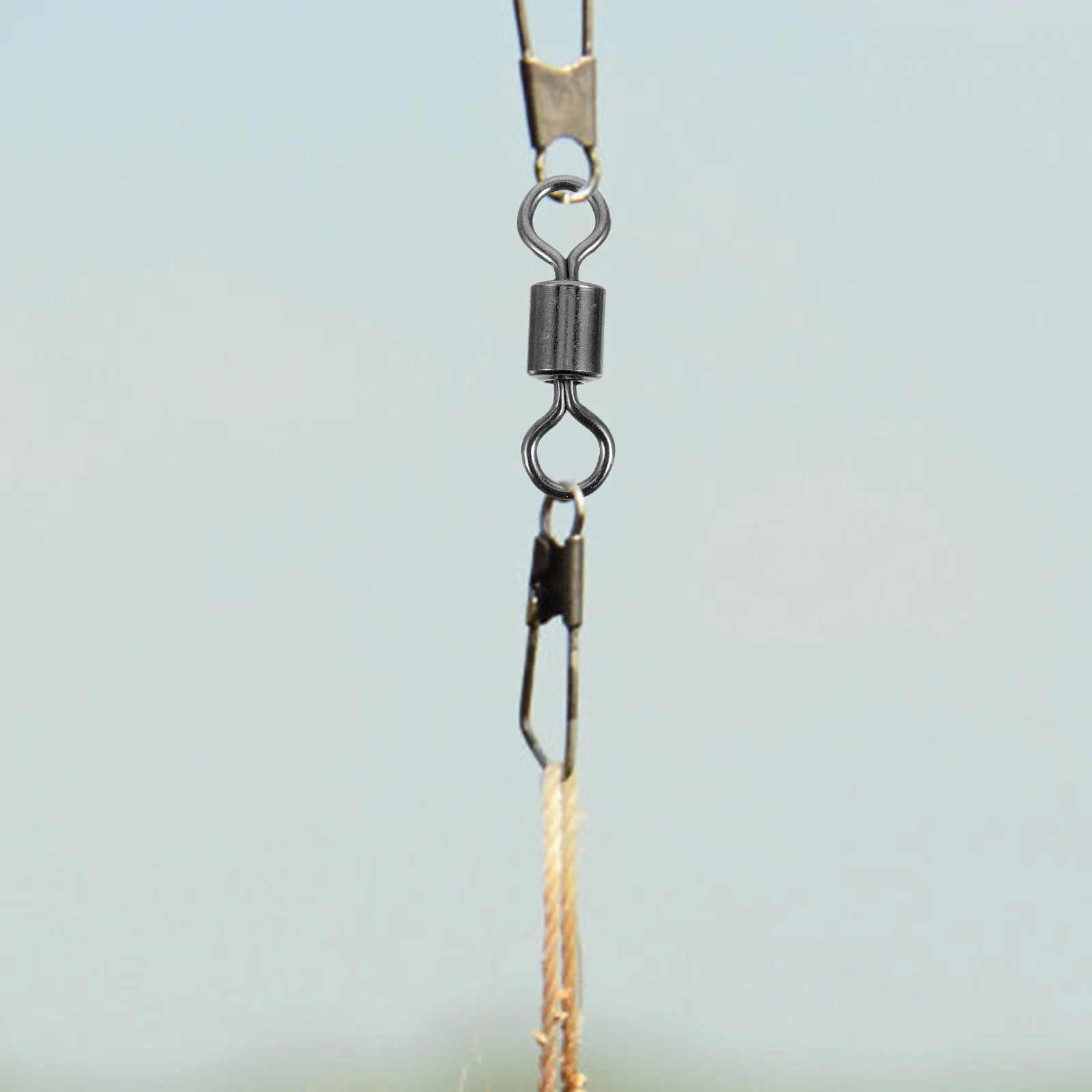 

High-carbon Steel Fishing Swivel Connector Saltwater Swivels Tackle Accessories Gear Line Connectors Rolling Swivel