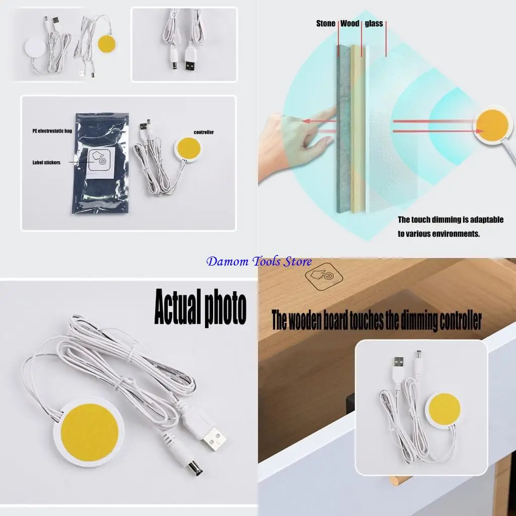 

57BE Touch Sensors Switches Touch Response Light Switches LED Touch Sensing Furniture Lighting Touch Induction Switches
