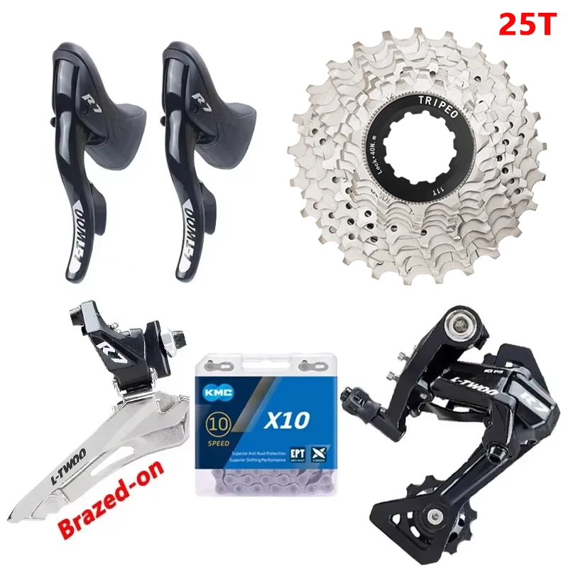 LTWOO R7 2x10 speed Racefiets kit Shifters Hendel Remderailleur X10 Ketting 10V Cassette 20S groepset met fow TIAGRA 4700