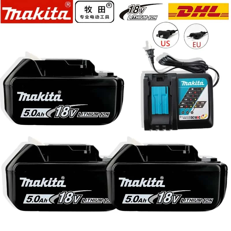 

Original Makita Rechargeable Power Tool Battery, Replaceable LED Lithium-ion, 6.0 Ah 18V LXT BL1860B BL1860BL1850 BL1830 battery