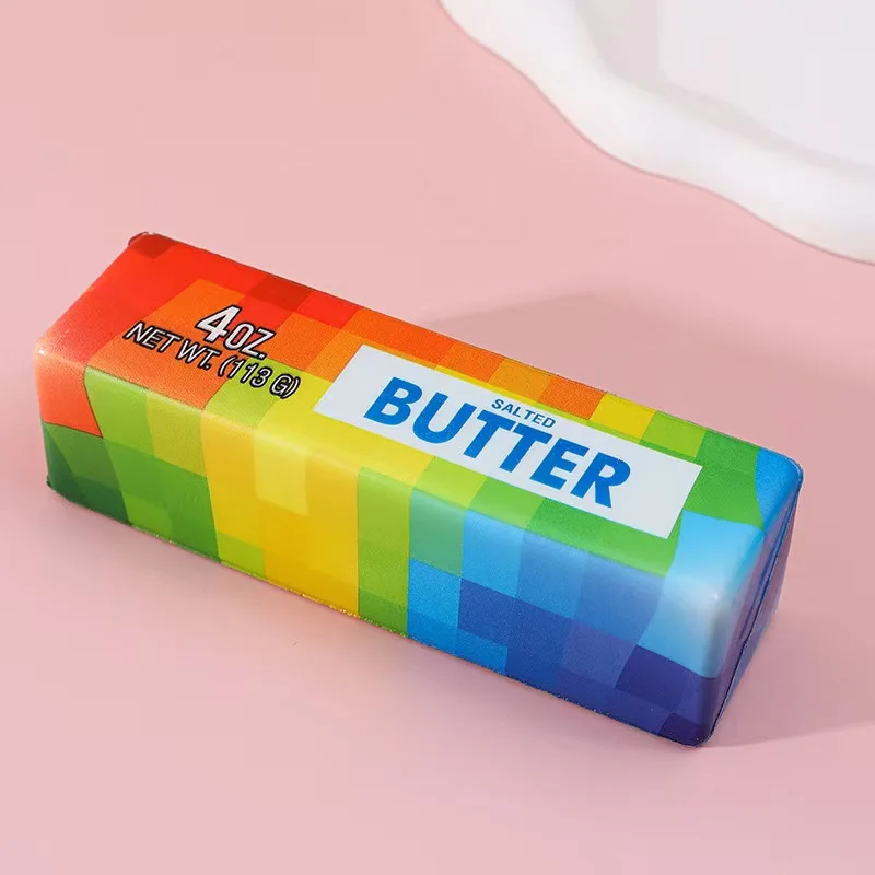 Entspannungs-Butter-Stick, Quetsch-Musik-Stressabbau-Spielzeug, Schüler-Entspannungsartikel, PU-Schaum, Weicher Niedlicher Butter-Stick mit Langsamer Rückfederung – Detail 11