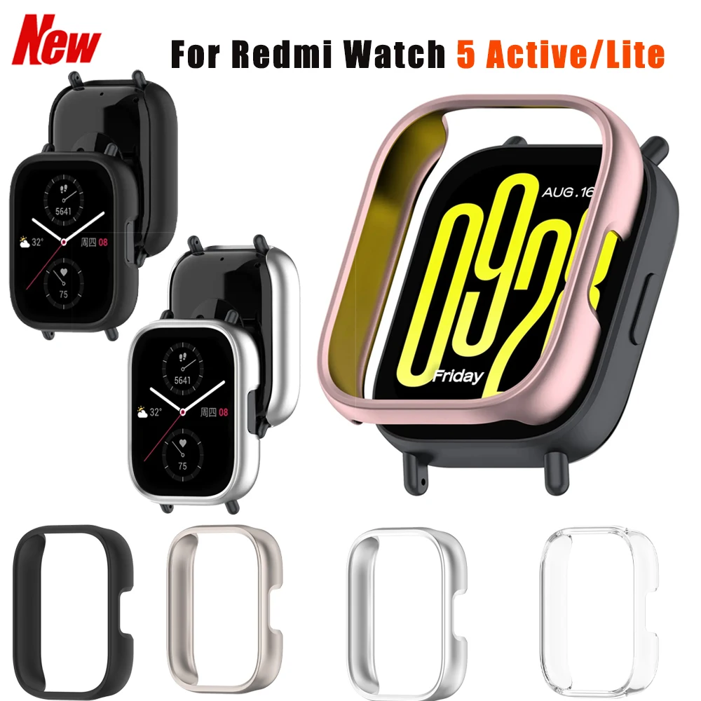 2026new PC Case for Redmi Watch 5Active Matte Cover Protective Hollow Bumper Shell for Redmi Watch 5 Lite Smartwatch Accessories
