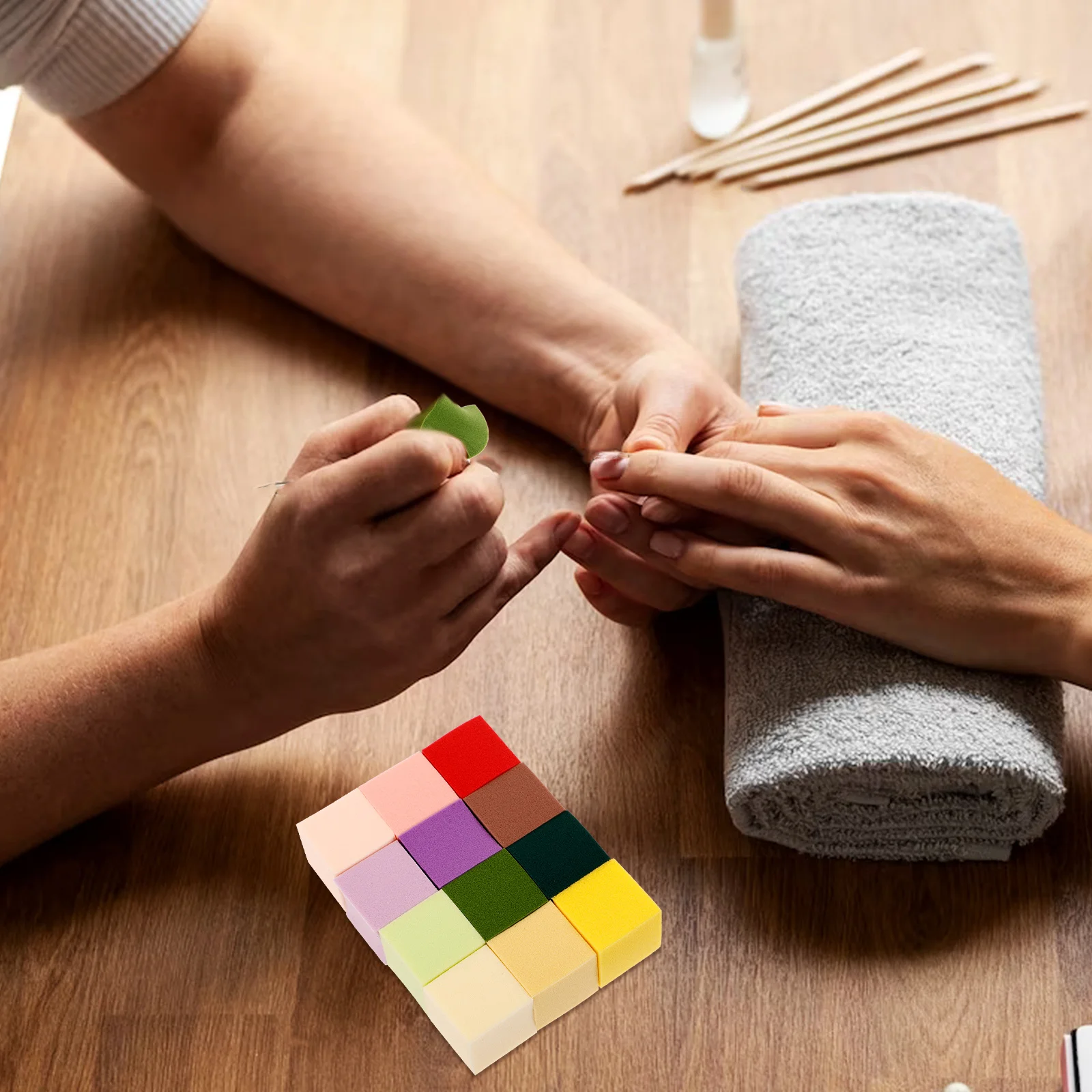 

50pcs Sponges For Manicure Mini Sponge Blocks Makeup Sponges Small Art Tools Nail Polish Applicator Nail Art Supplies