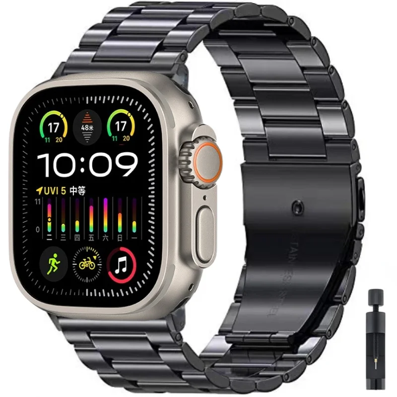Metallarmband für Apple Watch 10 46 mm 42 mm Ultra/2 49 mm 9 8 7 45 mm 41 mm Edelstahlarmband für iWatch 6 5 4 3 SE 44 mm 40 mm