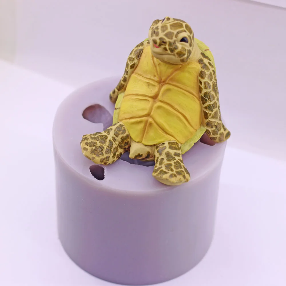

3D Turtle Silicone Chocolate Mold Sugarcraft Candy Cake Topper Baking Mould Soap Candle DIY Clay Resin Tool