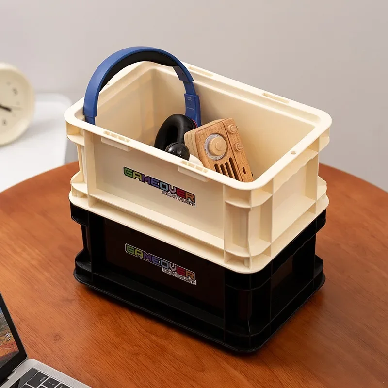 

Plastic Industrial Style Camping Storage Box Stackable Picnic Desktop Organizer Boxes Waterproof Portable Multiple Colors Box