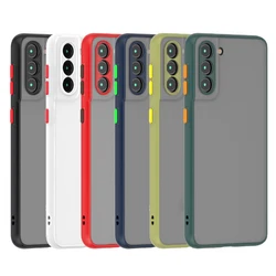 Luxury Skin Feel Armor Shockproof Hard Phone Case For Samsung Galaxy A14 A24 A34 A54 A15 A25 A35 A55 4G 5G Shockproof Cover