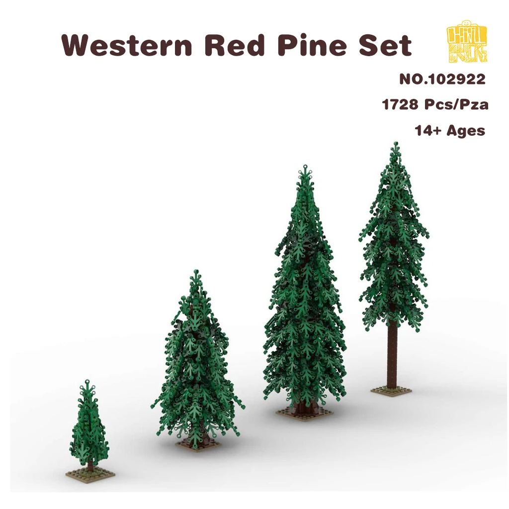 

MOC-102922 Western Red Pine Set Model With PDF Drawings Building Blocks Bricks Kids DIY Toys Birthday Christmas Gifts