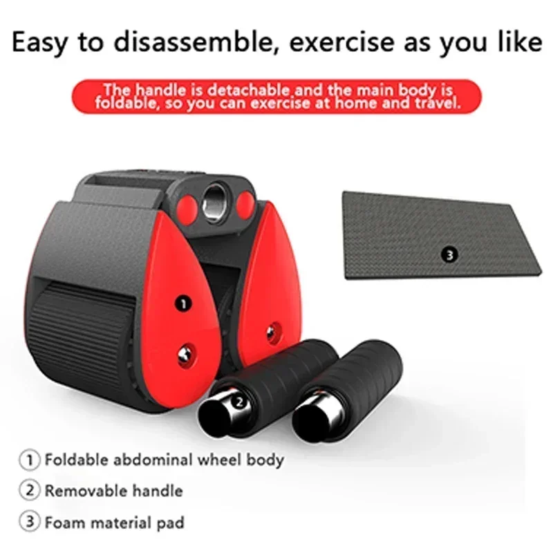 Abdominal Wheel Small Unisex Home Use Abdomen Wheel Retracting Abdomen Weight Loss Fitness Equipment Slimming Ar