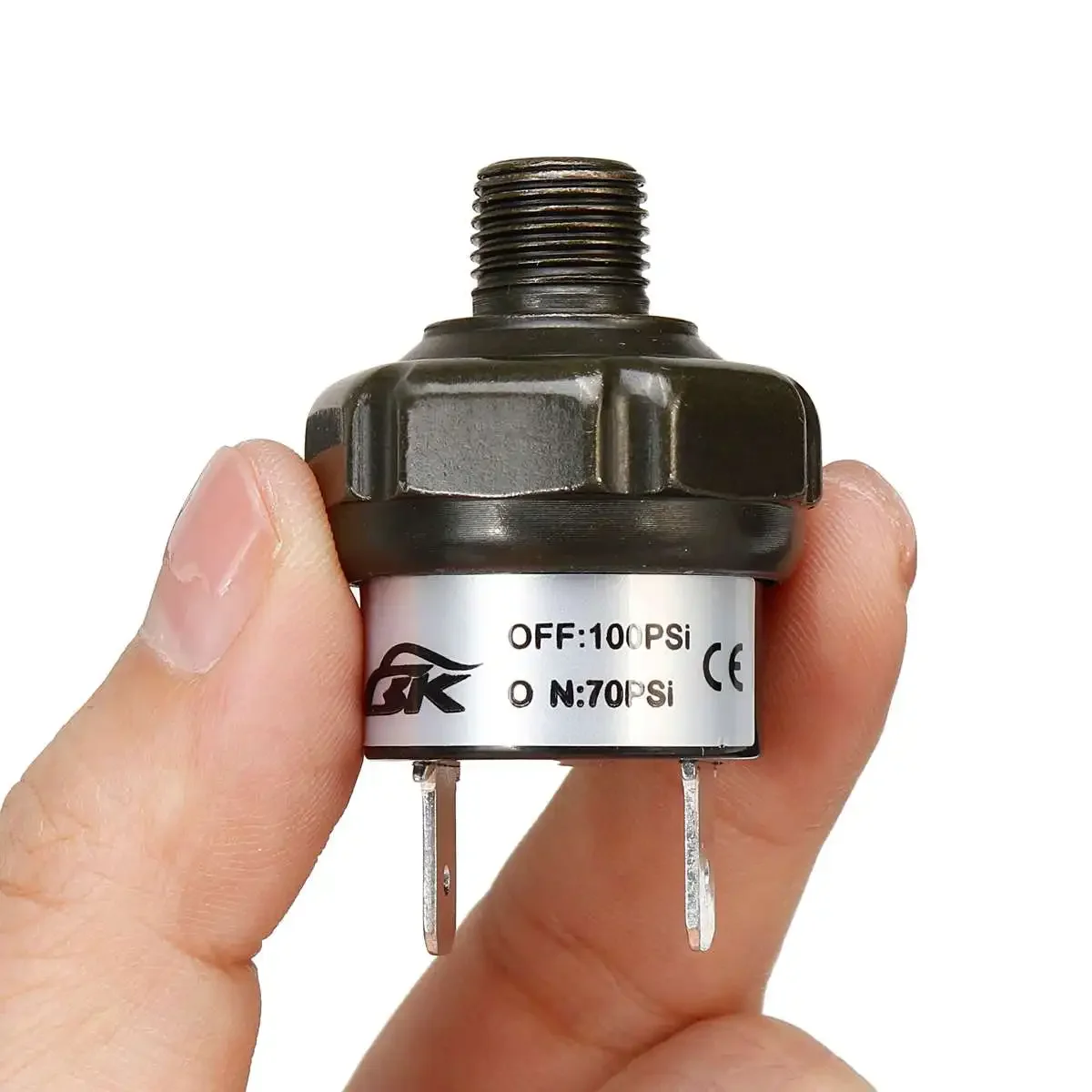 70 90 100 120 150 180PSI صمامات جديدة التبديل ضاغط الهواء التحكم في الضغط صمام التبديل الثقيلة #4