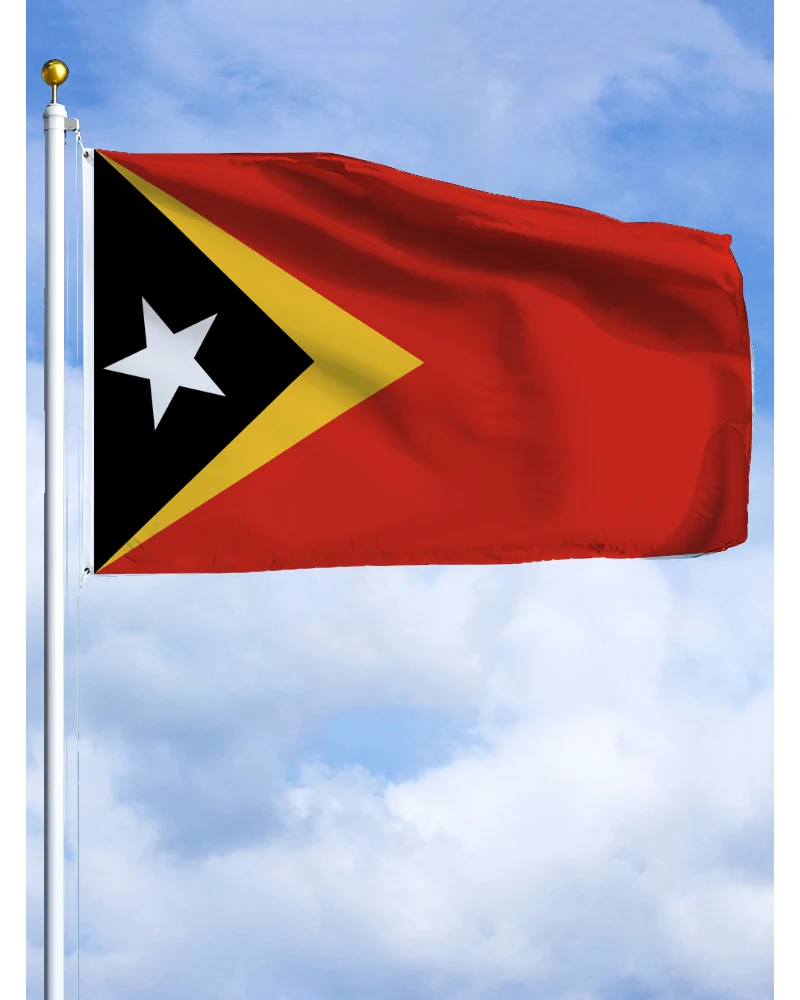 60×90 90x150 120×180CM East Timor Leste Emblem Flag Polyester Printed Banner Tapestry For Decor