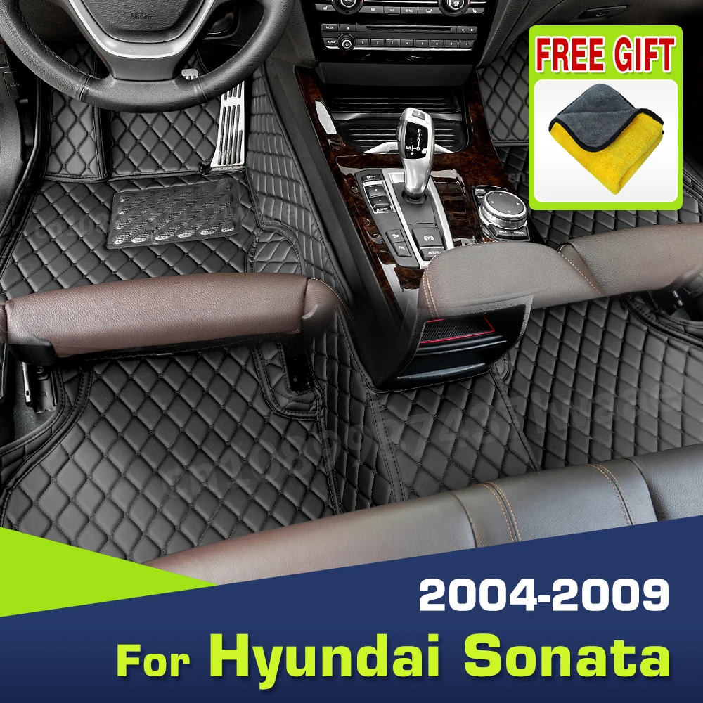 

Автомобильные коврики для Hyundai Sonata 2004 2005 2006 2007 2008 2009, изготовленные на заказ автомобильные подушечки для ног, ковер, аксессуары для интерьера