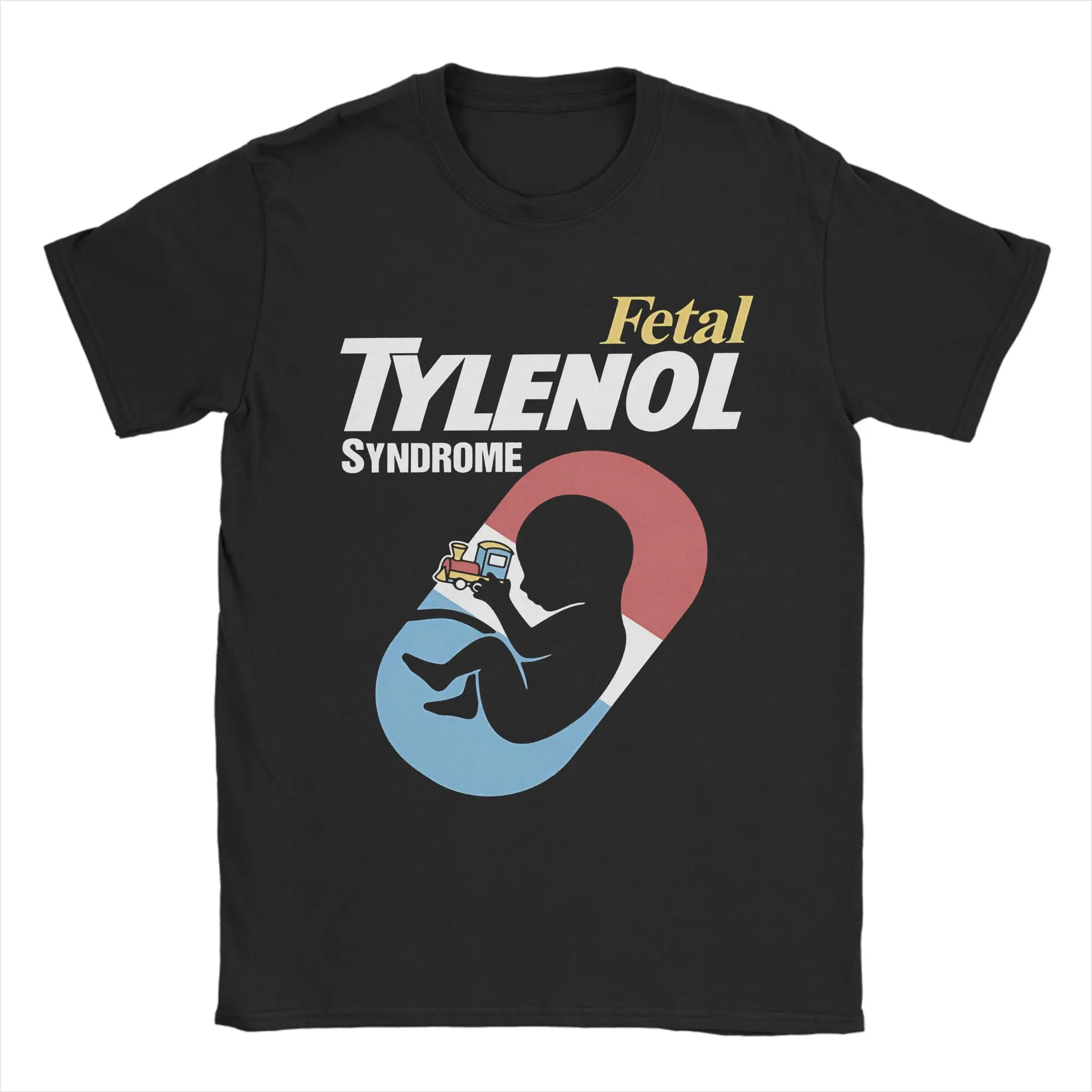 

Футболка Tylenol, мужская уникальная футболка из 100% хлопка, футболка с круглым вырезом, топы с короткими рукавами, большие размеры