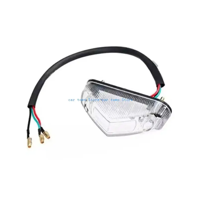 RXJE Low Power Consumption Motorcycle LED Tail Light Plastic Metal High Intensity Braking Universal Application
