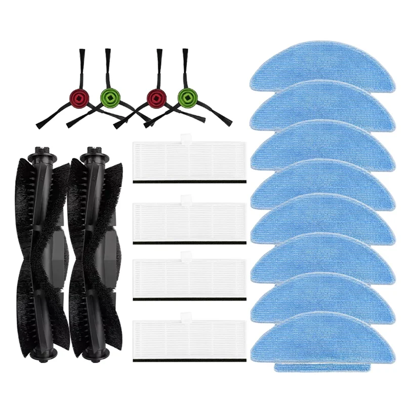 

A34R For Everybot Q3 Robot Vacuum Replacement Main Side Brush HEPA Filter Mop Pads Spare Parts Accessories