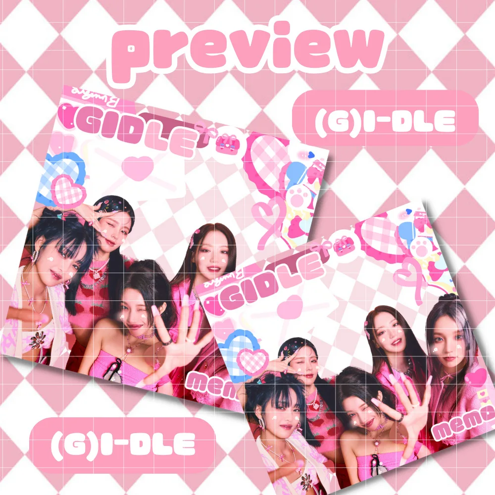 

50 pages NEW KPOP (G)I-DLE Notes Stickers Paper Cards School Supplies SONG YUQI SHUHUA MIMNIE Fans Collection Gift