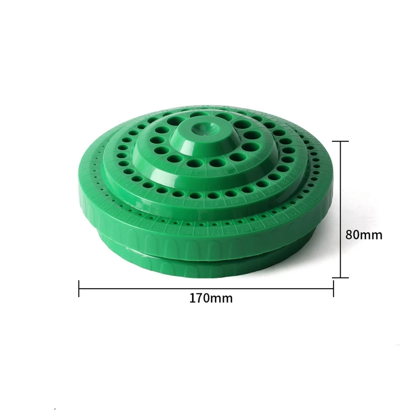 Dental Burs Storage Box, 360 Degree Rotating Organizer