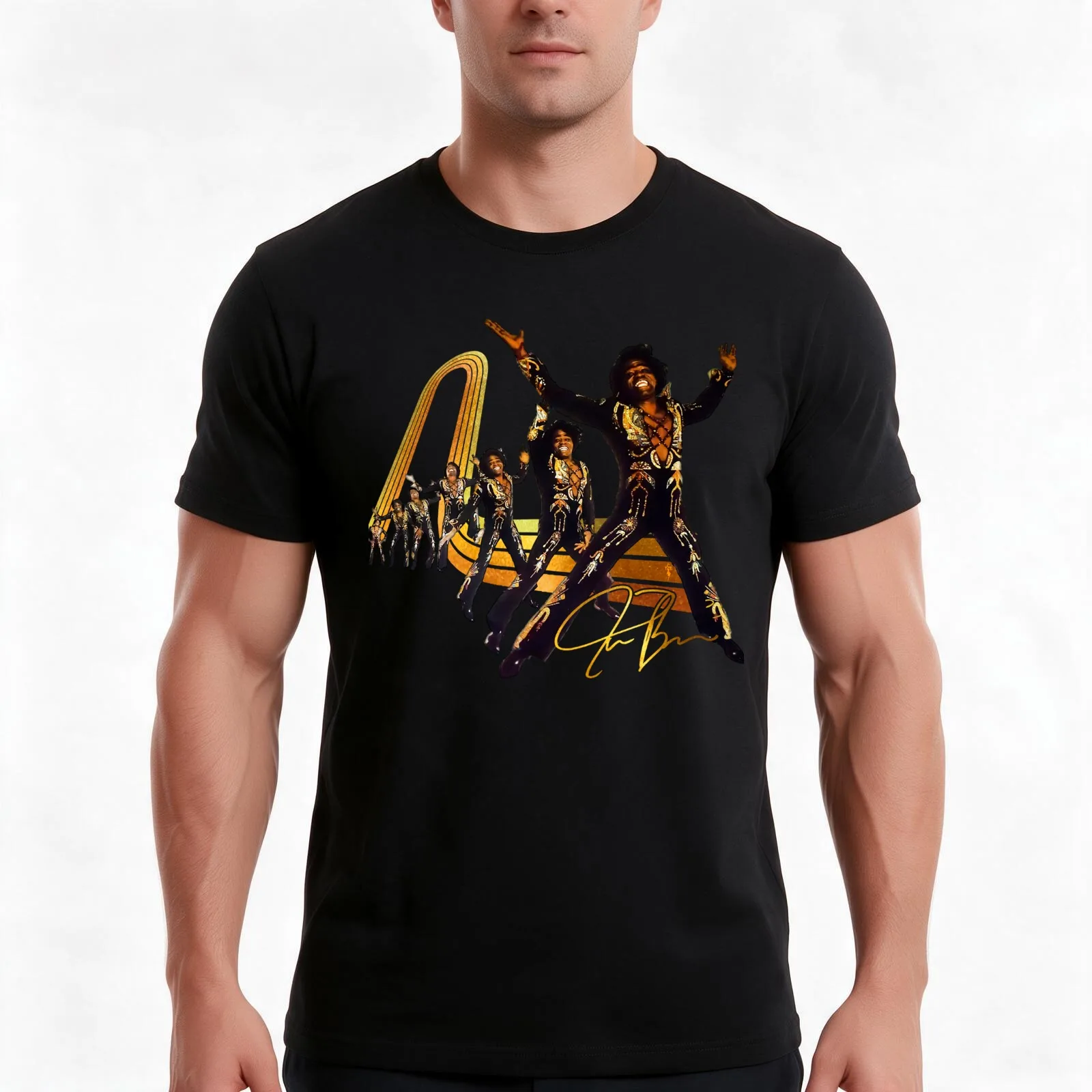 Funny Gift James Brown Launch Forward Red T-Shirt, Summer Casual Cotton Tee, Oversized Streetwear Tops, Vintage Graphic Print