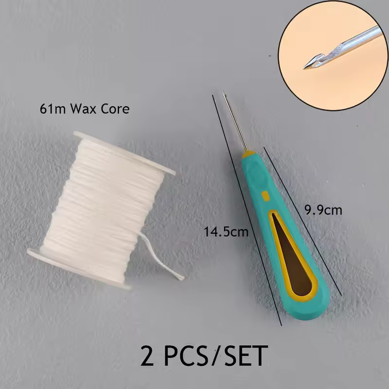 Smokeless Candle Wicks 2.6-20cm Pre-Waxed Cotton Core Wicks with Metal Sustainer Tabs DIY Handmade Candle Making Tools - Image 7