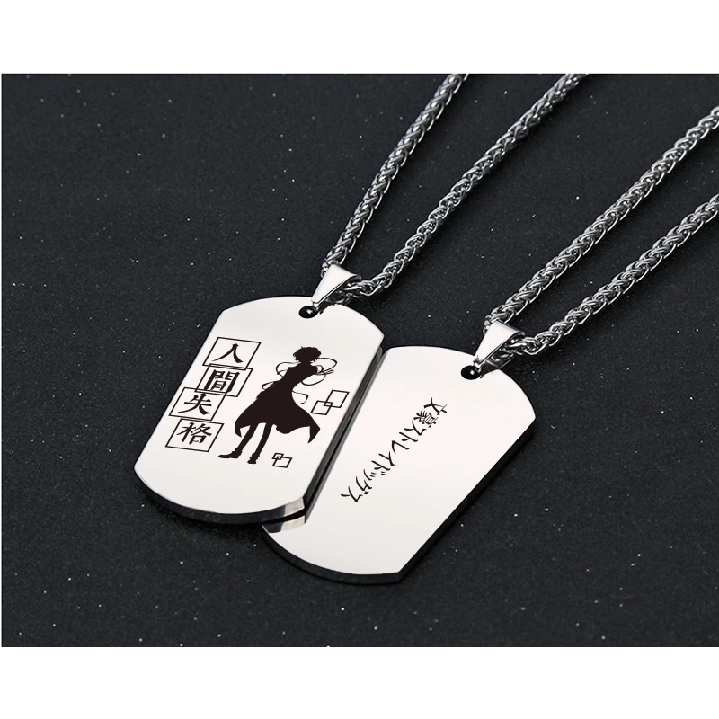 Accessory Bungo Stray Dogs Nakahara Chuya Ryunosuke Akutagawa Cosplay Metal Pendant Creativity Necklace Delicacy Ornaments