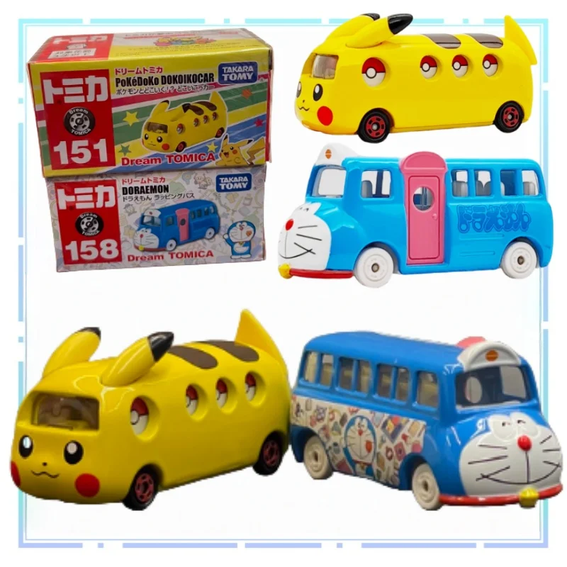 

Модель автомобиля из сплава TOMICA для мальчиков Doraemon Pikachu, совместный бренд, подарок, украшение для рабочего стола, периферийные устройства в стиле аниме, лучшая коллекция года