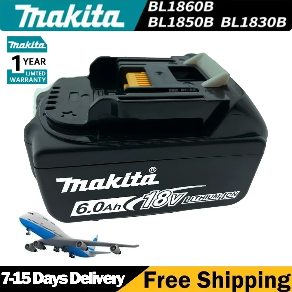 

NEW 9.0A/6.0Ah Makita 18V Battery BL1860 Rechargeable Battery 18V Replacement Power Tool Battery For Makita BL1815 BL1860 BL1850