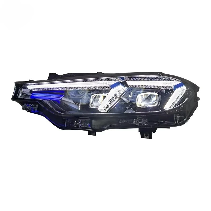 Conjunto de farol automotivo SXLL Série 3 F30 LCI F35 Farol 2013 2018 Atualizado Diodo Emissor de Luz Plugue e Pla
