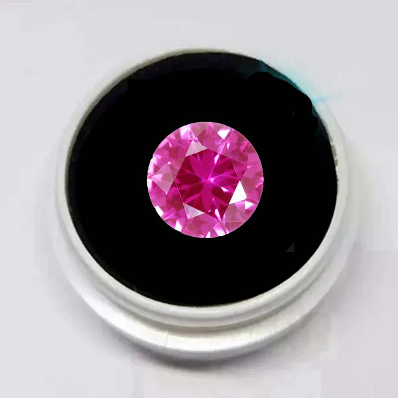 Boxed Premium Natural Pink Ruby Round Cut For Gem Collecting And Jewelry Making VVS Loose Gemstones Various Sizes