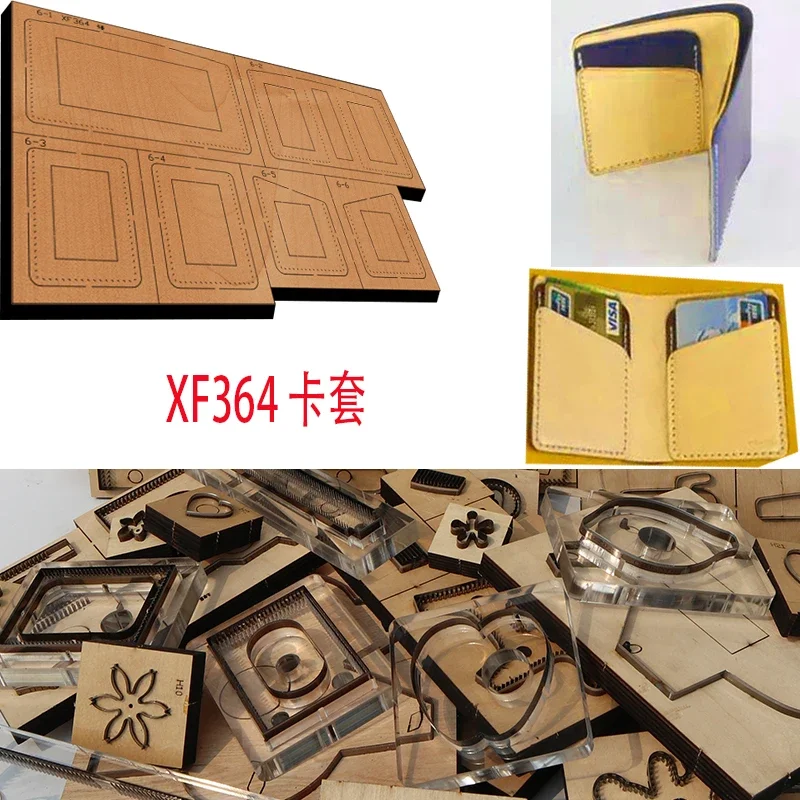 

Handmade Wooden Double Card Purse Knife Die Leather Craft Punch Hand Tool Cut Leather Craft Tools