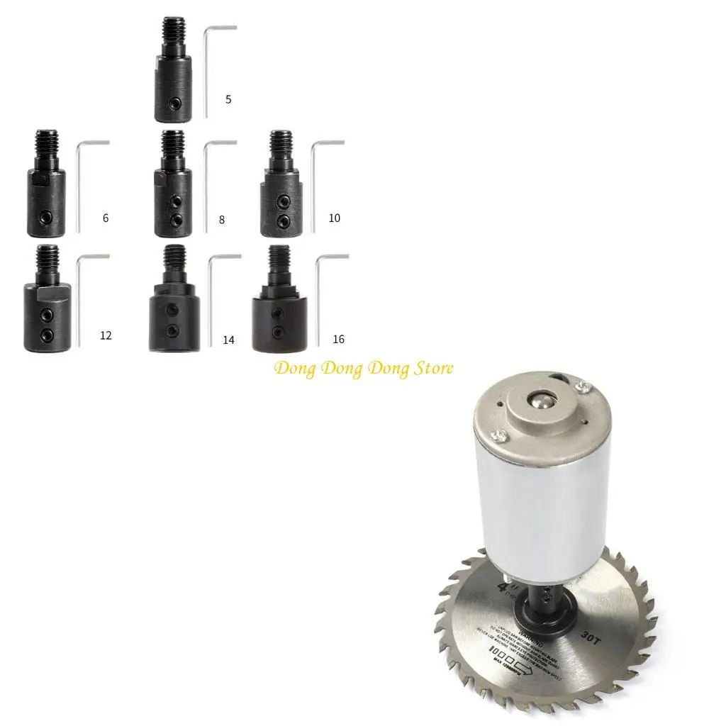 

Grinder Motor Shaft Coupler 5/6/8/10/12/14/16mm Sleeve Blade