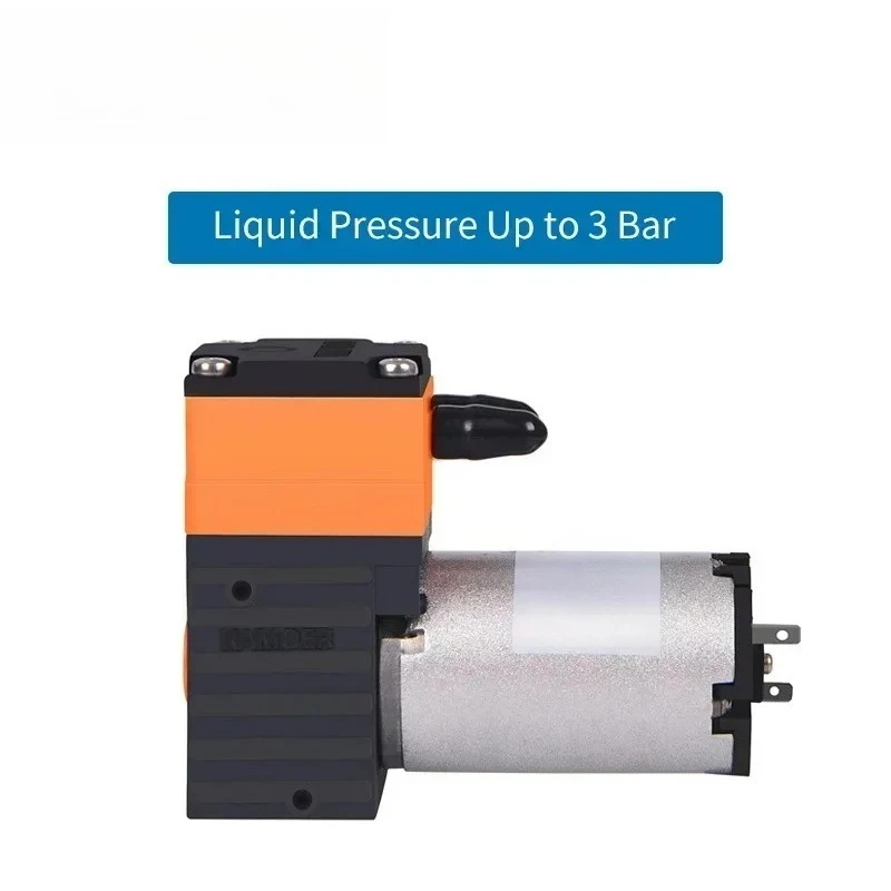 KLP01-E KC1 12V/24V DC Mini Diaphragm Liquid Pump 400ml/min High Pressure 3Bar Lab Waste Water Transfer Pump