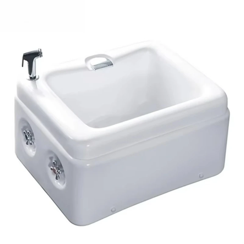 High quality small white foot wash basin