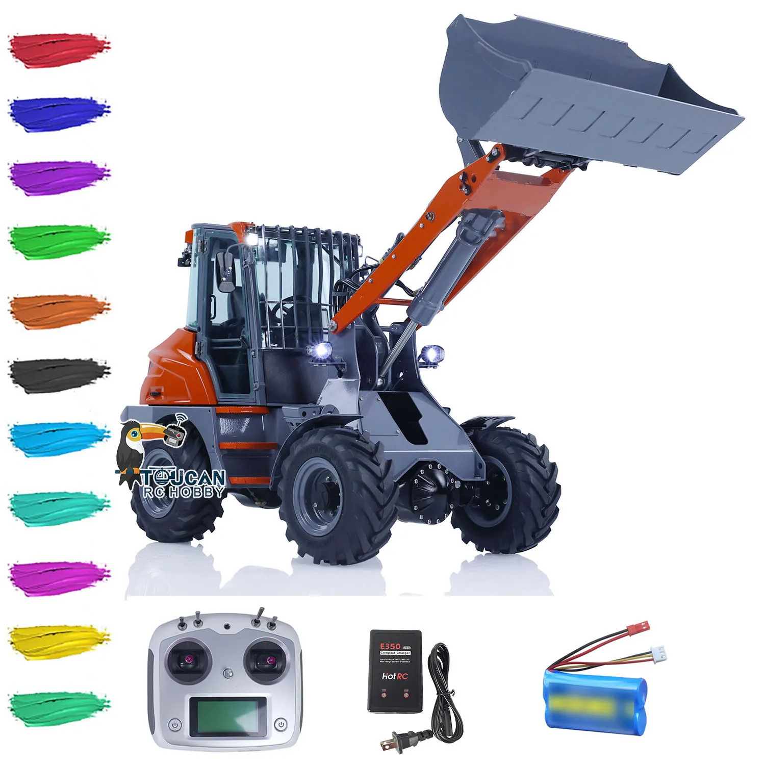 

LESU 1/14 MCL8 4X4 Hydraulic RC Loader AOUE TOUCAN RC HOBBY Painted Assembled Controlled Construction Vehicle Models Cars Gifts