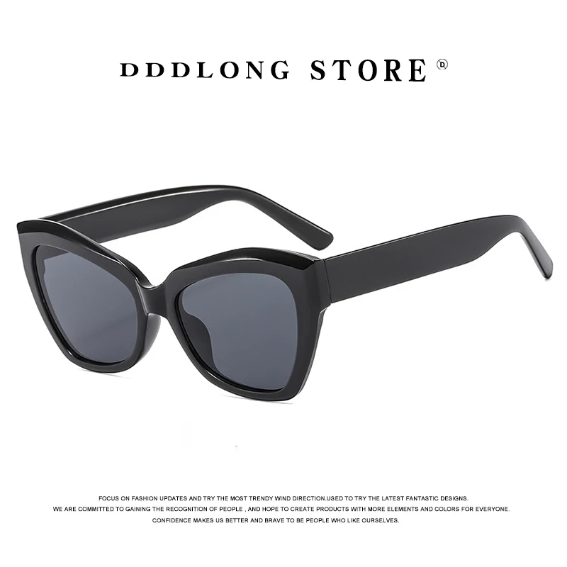 DDDLONG Retro Cat Eye Fashion Sunglasses Women Men Sun Glasses Classic Vintage UV400 Outdoor Shades D579