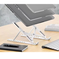 ABS Foldable Laptop Stand Cooling Notebook Bracket Adjustable Laptop Support Base Holder Laptop Tablet Accessories Stands