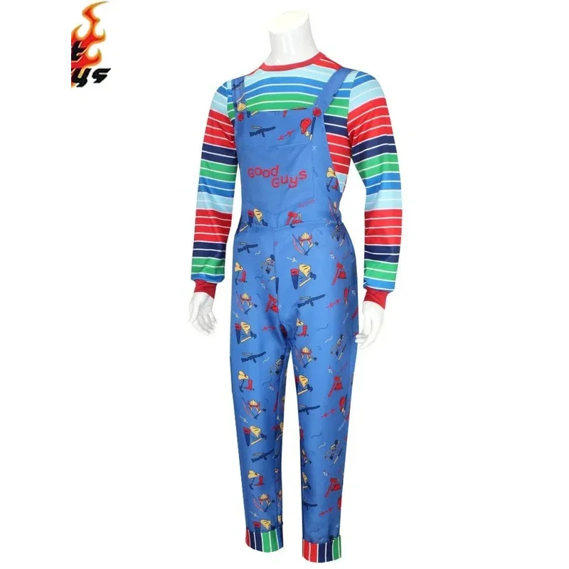 هالوين الكبار الإرهاب زي فيلم تشاكي الطفل اللعب تأثيري حلي المرأة طباعة شبح فستان الزي العلوي كرنفال ملابس الحفلات #2