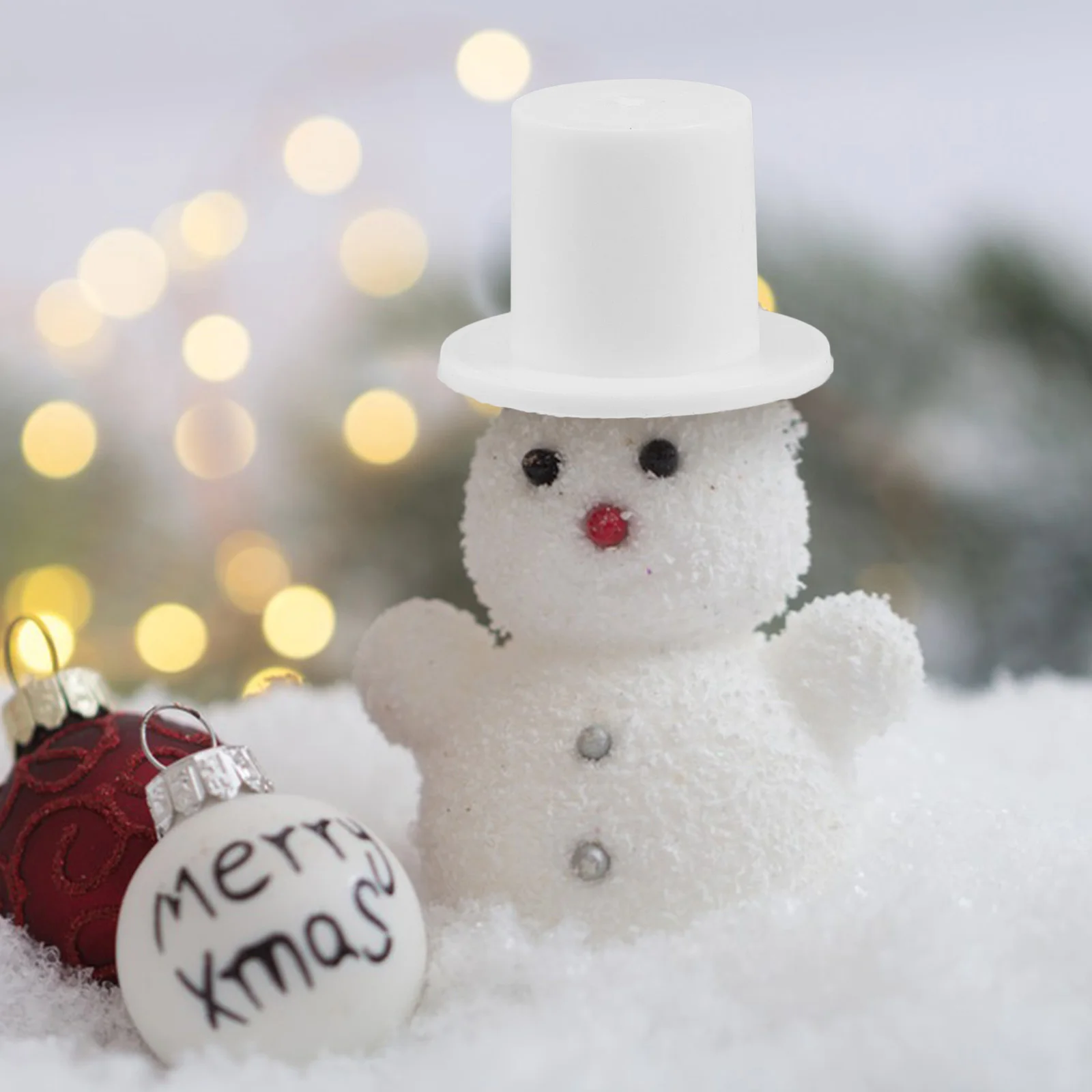 

Decorate Mini Hat House Ornament Diy Decorative Hats Craft Snowman Plastic Top Ornaments Birthday Christmas Party