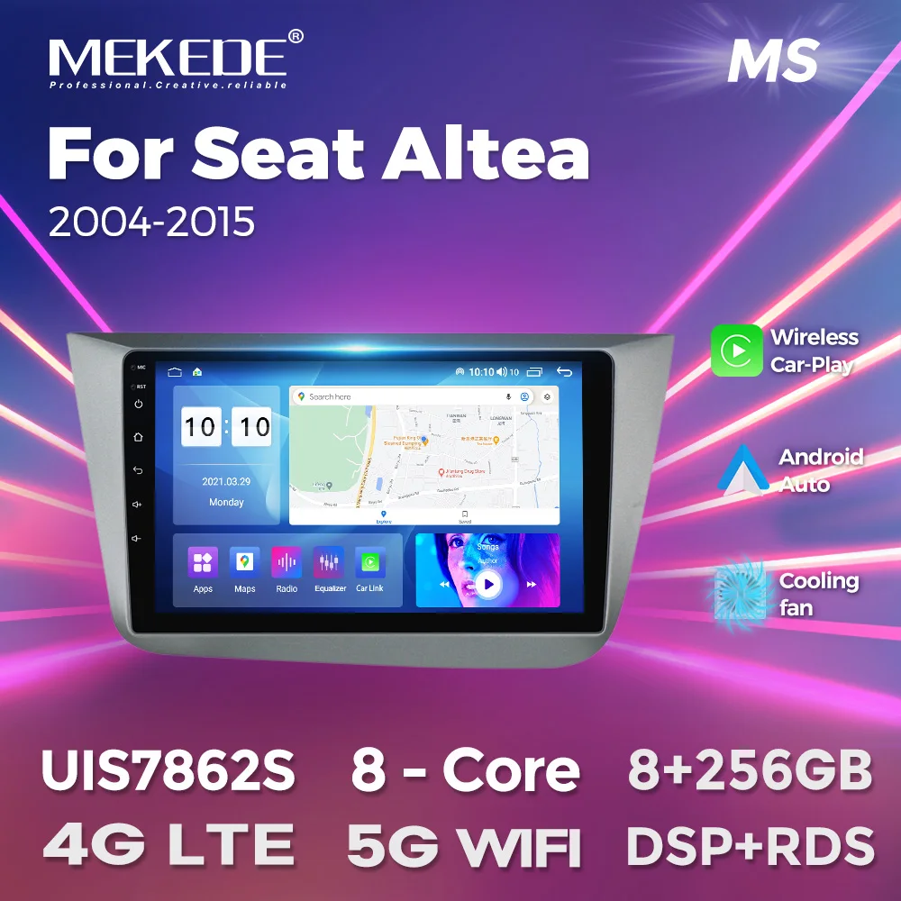 

MEKEDE Android 13 For Seat Altea 2004-2015 Car Audio Radio GPS Stereo Smart Multimedia Carplay Auto 2Din Accessories BT 4G 8Core